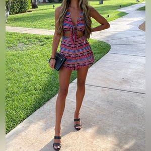 Show Me Your Mumu Tie-Front Romper/Playsuit Size Small, worn once